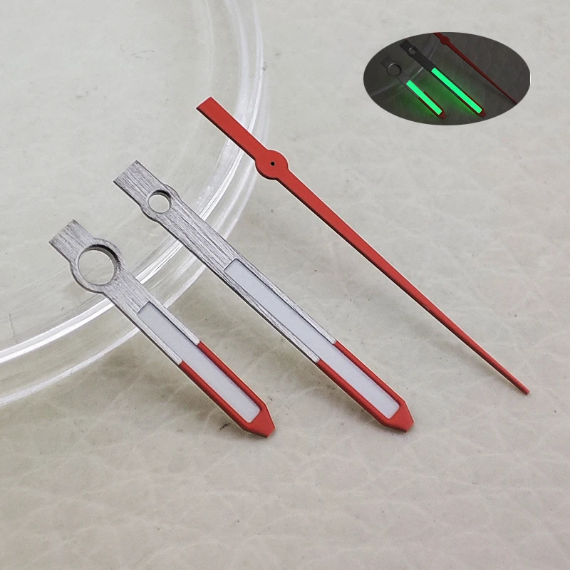 New modified watch accessories with orange white green luminous hands suitable for Japanese NH34/NH35 movements