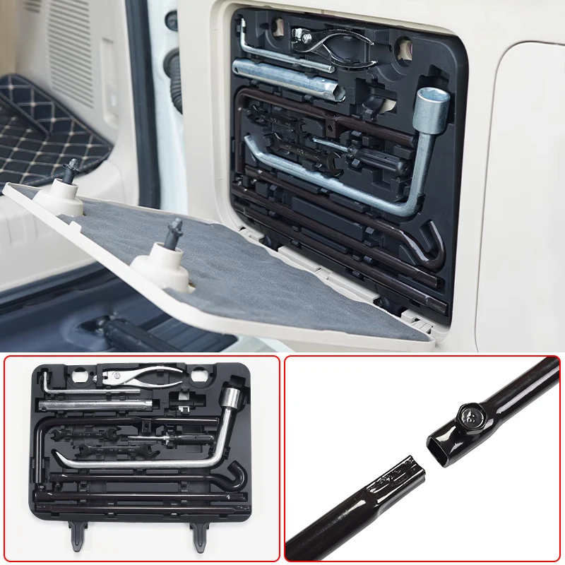 Tailgate Trunk Emergency Toolbox Interior Upgraded Accessories Modification For 2010-Toyota Land Cruiser Prado 150 LC150