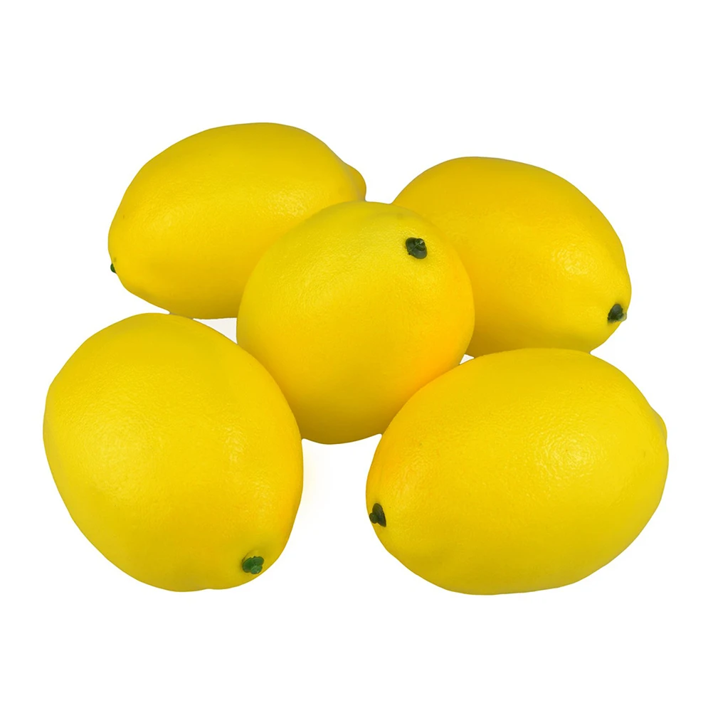 

10pcs Mini Artificial Lemon Fake Foam Fruits and Vegetables Berries For Wedding Decoration DIY Scrapbooking