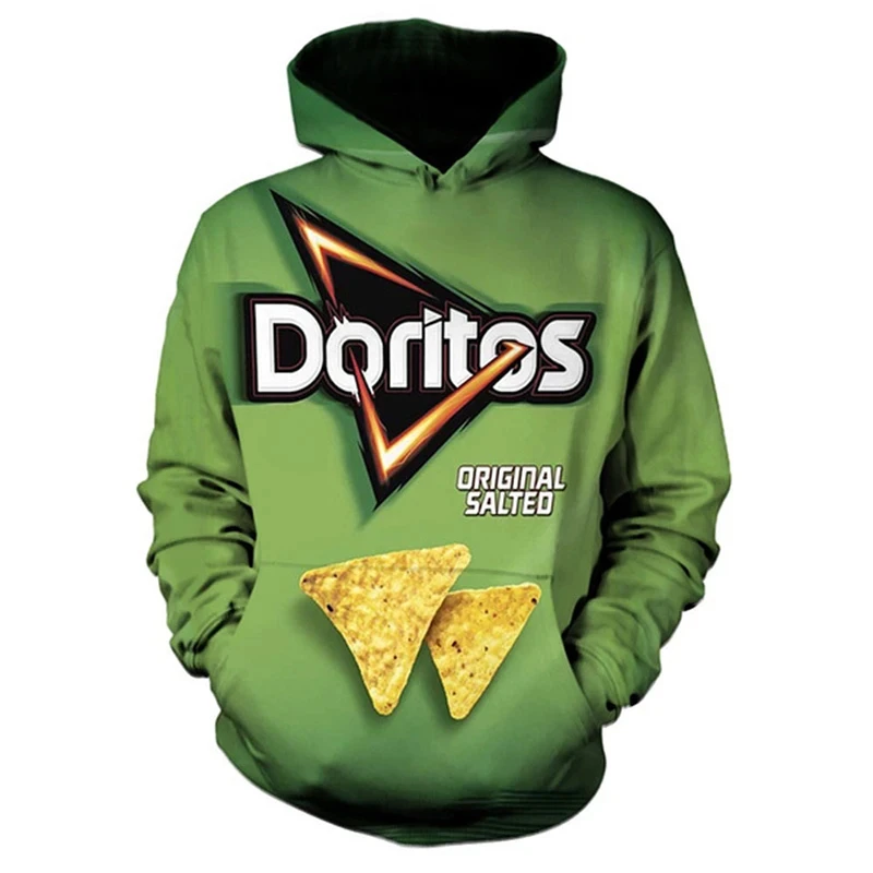 thumbnail image 1 of Sudadera con capucha con estampado 3D de patatas fritas para hombre, nueva sudadera para correr al aire libre, sudadera deportiva, sudadera informal de moda para hombre, 1 of 5