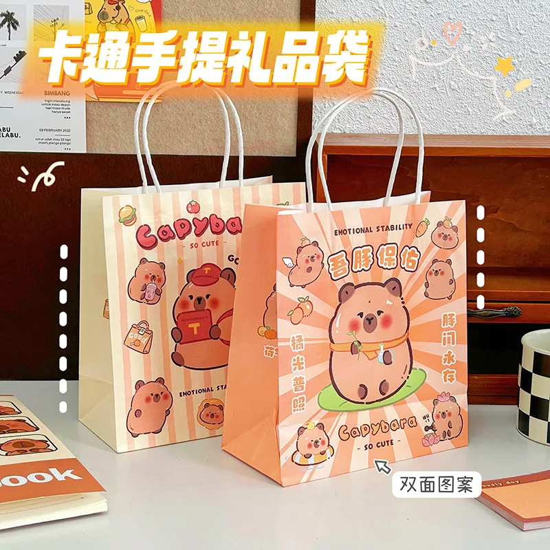 thumbnail image 2 of Capybara Party Gift Bags Candy Filled Bags Capybara Snack Bags Pinata Filled Bags Children's Birthday Party Supplies Baby Shower 2 of 13