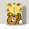 Rilakkumas Cotton Blanket King Size Custom Blankets & Throws Fluffy Plaid Interior for Home Microfiber Bedding Beach Towel Throw 2