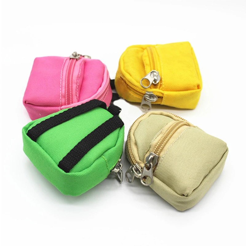 Mini mochila con monedero para mujer, llavero con doble cremallera, billetera pequeña de nailon, monederos, portátil para auriculares, bolsa de almacenamiento para llaves y tarjetas| | - AliExpress