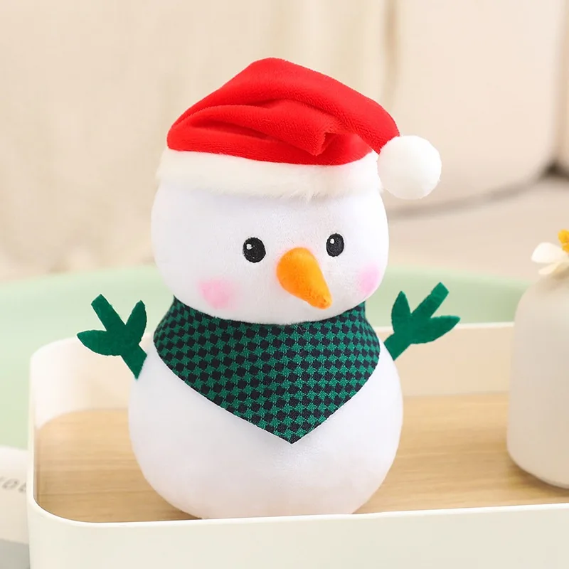 20cm Cute Christmas Series Dolls Christmas Tree Old Man Christmas Tree Deer Toy Snowman Deer Toy Boy Girl Christmas Gift 5
