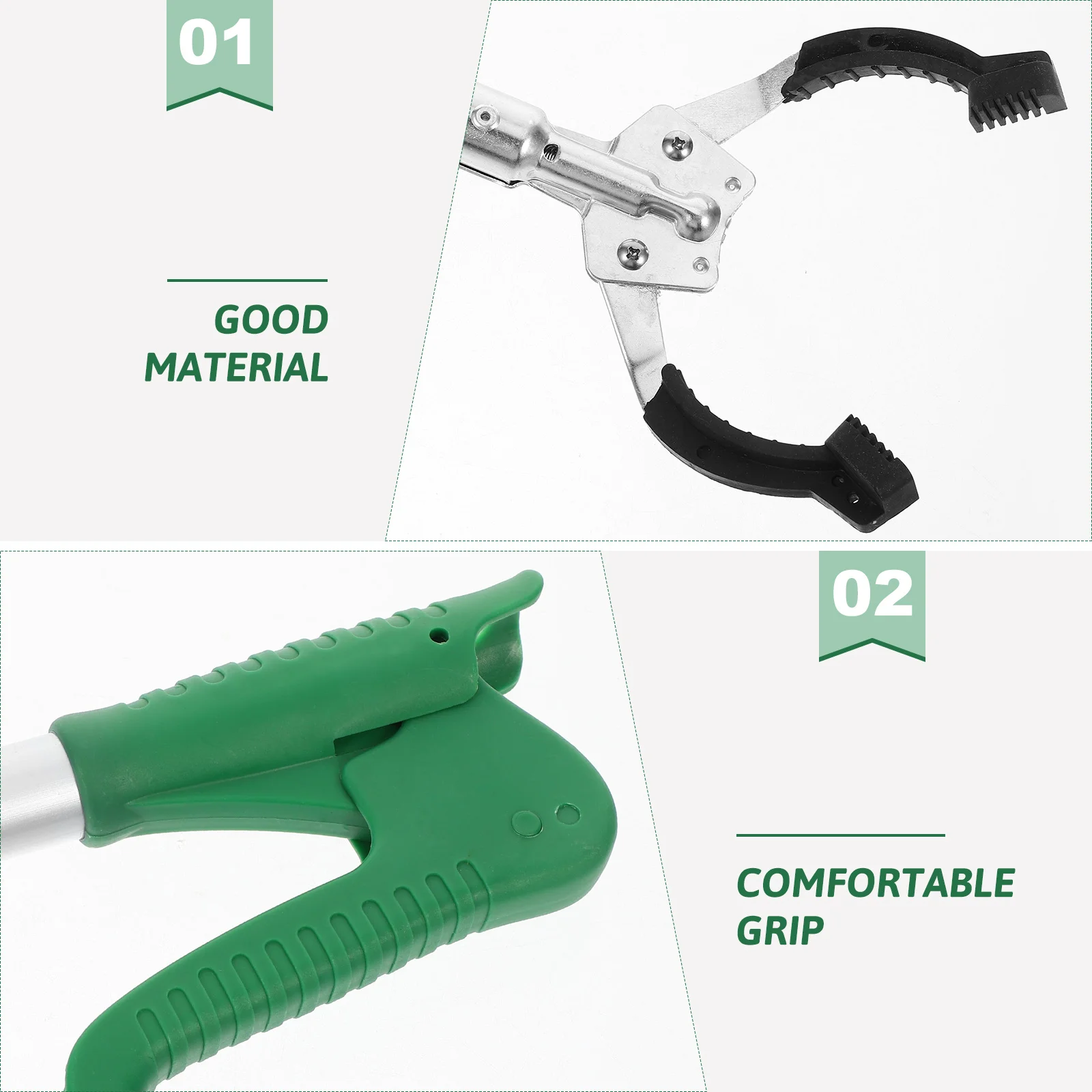 40cm Reacher Grabber Pick Up Reaching Claw Reacher Long Arm Gripper Grabber Heavy Duty Mobility Aid Pick Up Tool 5