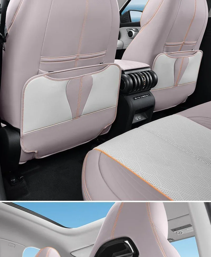 For BYD Yuan Plus Atto 3 2022-2025 Car Seat Back Anti Kick Protector Pad Leather Anti Dirty Protection Mat Interior Accessories