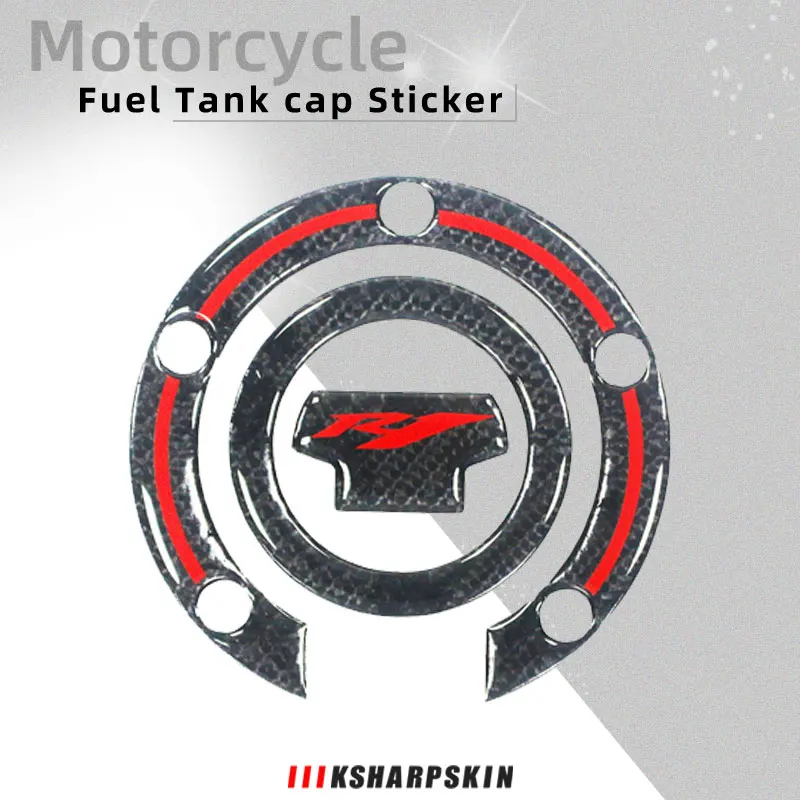 

Motorcycle carbon fiber fuel tank cushion fuel tank cap sticker fuel tank protective cap decal for Yamaha R1