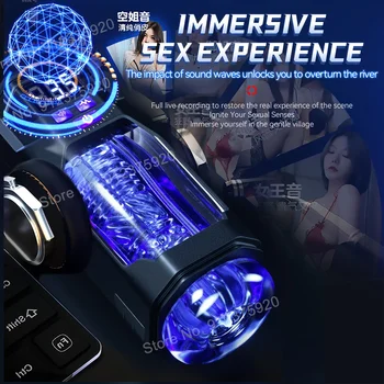 Automatic Male Masturbator Vibration Blowjob Sex Machine Real Oral Vagina Masturbation Cup for Men Pocket Pussy Vibrating Toy