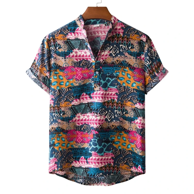 Shirt Men's Clothing Free Shipping Fashion Oversize Shirts Man Blouses Social T-shirts Luxury Hawaiian Cotton High Quality Polo