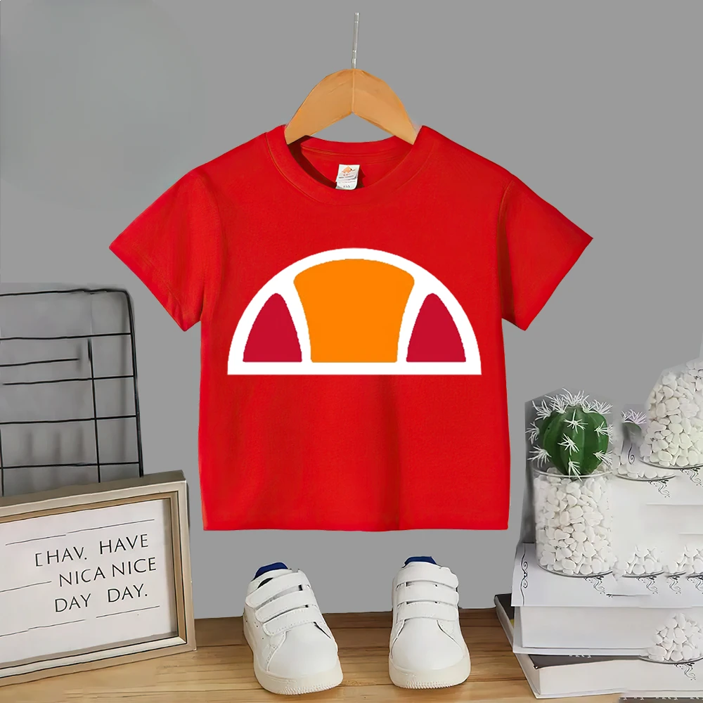 thumbnail image 1 of Ropa de verano para niños, camiseta de algodón estampada con patrón simple, camiseta para niños, niñas y adolescentes, camiseta 100 % algodón, 1 of 4