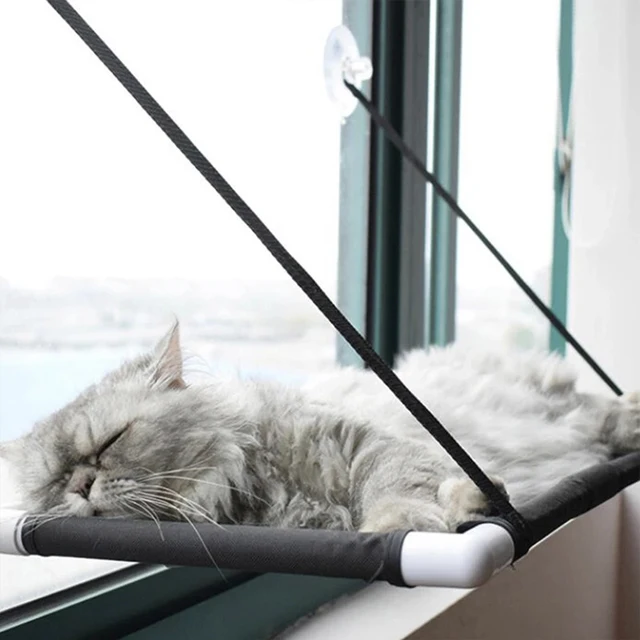 Pet Hanging Bed Sunny Window Hammock Up 10kg Cat Hanging Bed Seat Mount Pet Comfortable Hammocks Cat Sleeping Hanging Shelf Seat 2