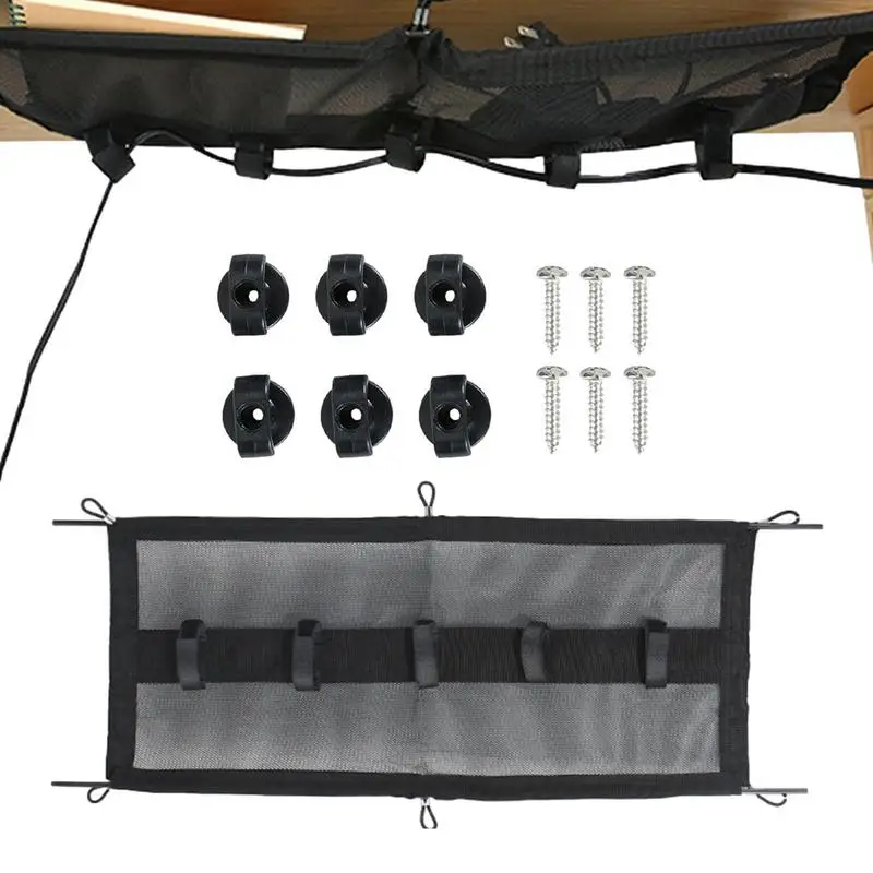 

Large Capacity Cable Management Net Under Table Wire Storage Organizer For Home Classroom School Desk Daily Accessories