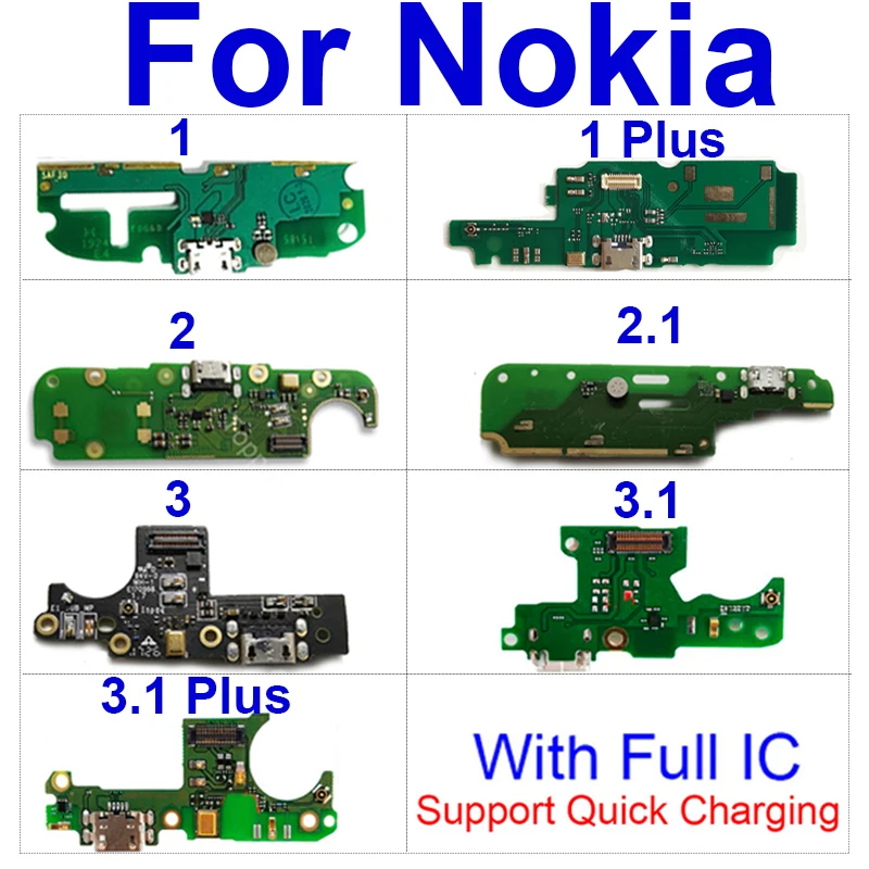 

Зарядная док-станция с USB-разъемом для Nokia 1 2 2,1 3 3,1 1Plus 3,1 Plus