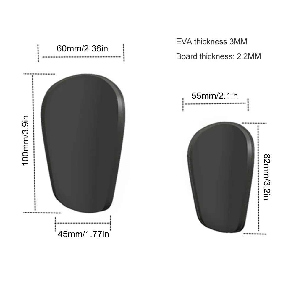 1 Pair Mini Football Shin Pad Wear-resistant Shock Absorbing Leg Protector Lightweight Portable Soccer Training Shank Board