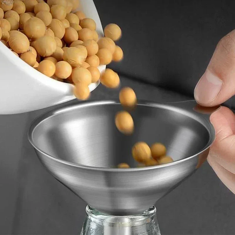 Stainless Steel Kitchen Funnel Set 5