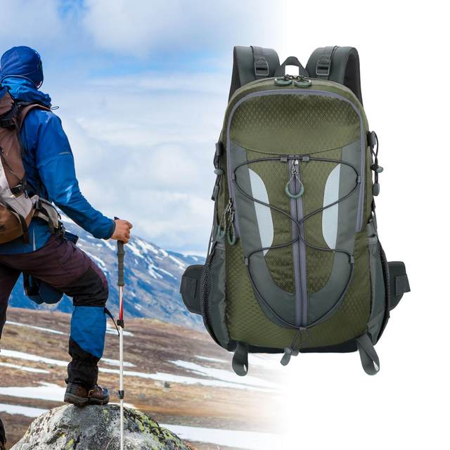 Hiking Backpack Portable for Men and Women Waterproof 30L Camping Rucksack for Running Hunting Mountaineering Climbing Trekking