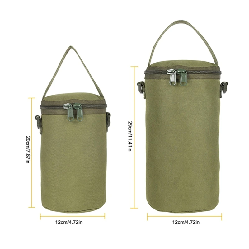 Multipurpose Nylon Water Bottle Storage Bag Cooking Gas Cylinder Cover Outdoor Camping Lantern Storage Protective Pouch 24BD storage bag gas tank storage bag camping storage bag water bottle bag gas cylinder cover