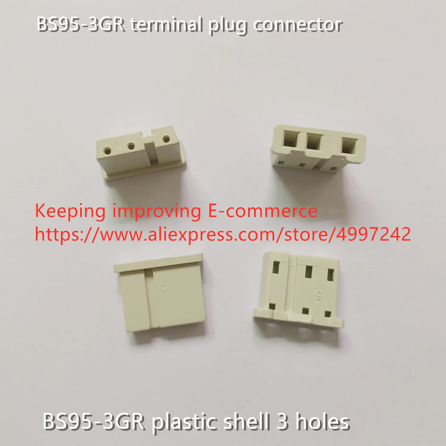 

Original new 100% BS95-3GR terminal plug connector plastic shell 3 holes