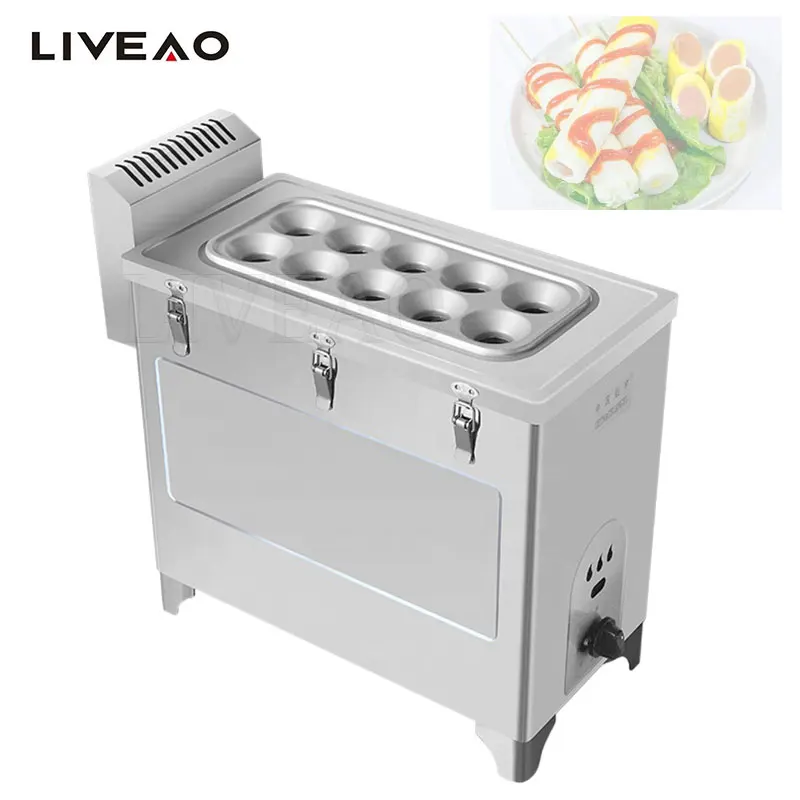 

Commercial Cheese Hot Dog Sticks Baked Machine Omelet Breakfast Eggs Roll Maker