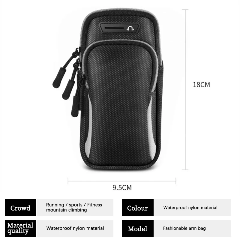 Phone Armband Mobile Phone Armband Phone Arm Band Sports Arm Bag Fitness Arm Bag New running mobile phone arm bag multi-functional sports arm bag outdoor fitness cover waterproof wrist