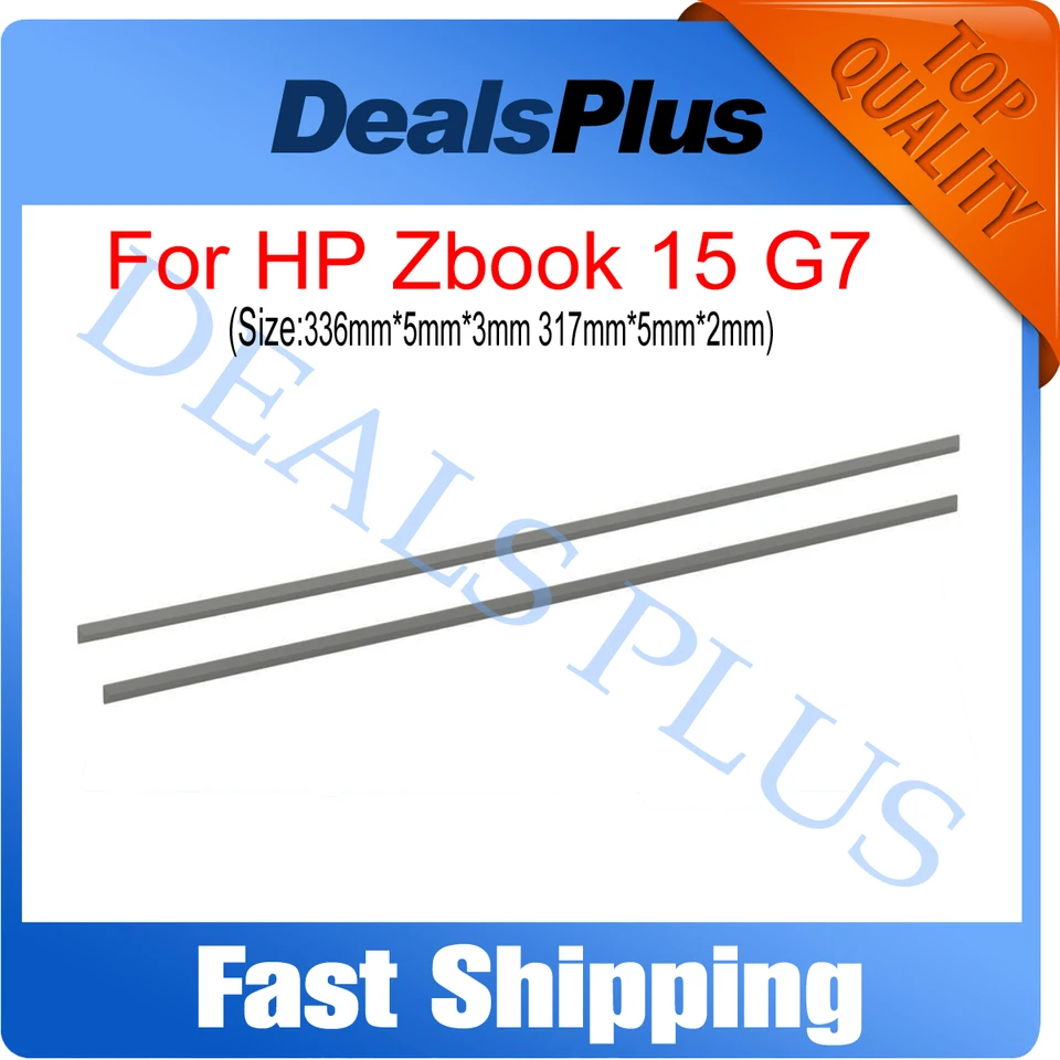 ZAHARA 2 Tiras de Goma para HP 15zEF Rubber Feet L94457001 (Negro