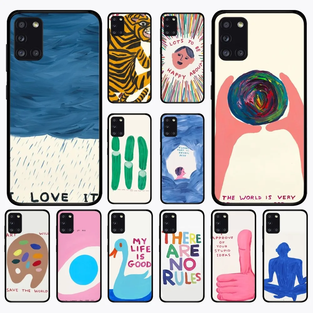 D-David-S-Custodia Per Telefono Shrigley Art Per Samsung A 10 11 12 13 20 21 22 30 31 32 40 51 52 53 70 71 72 73 91 13 Shell