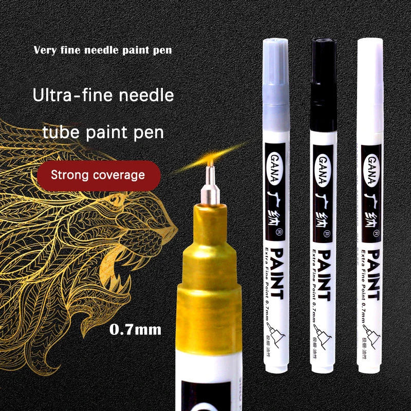 

1Pc Paint Pen 0.7mm Extra Fine Point Paint Marker Non-toxic Waterproof Permanent Marker Pen For Cards Posters Rock Mugs