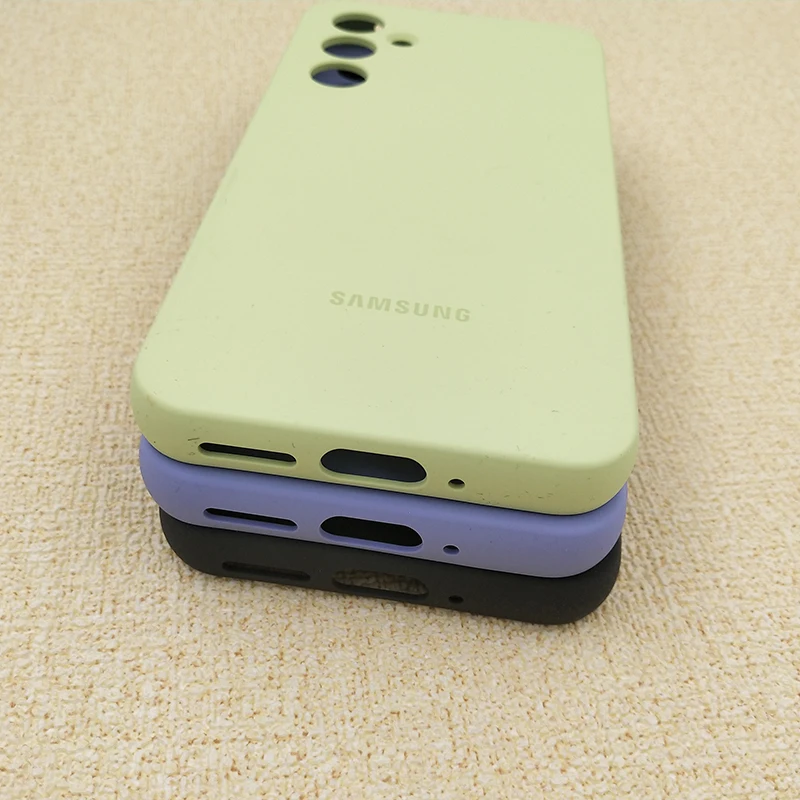 High-Quality Soft Silicone Samsung Galaxy Case with Full Camera Protection and Logo