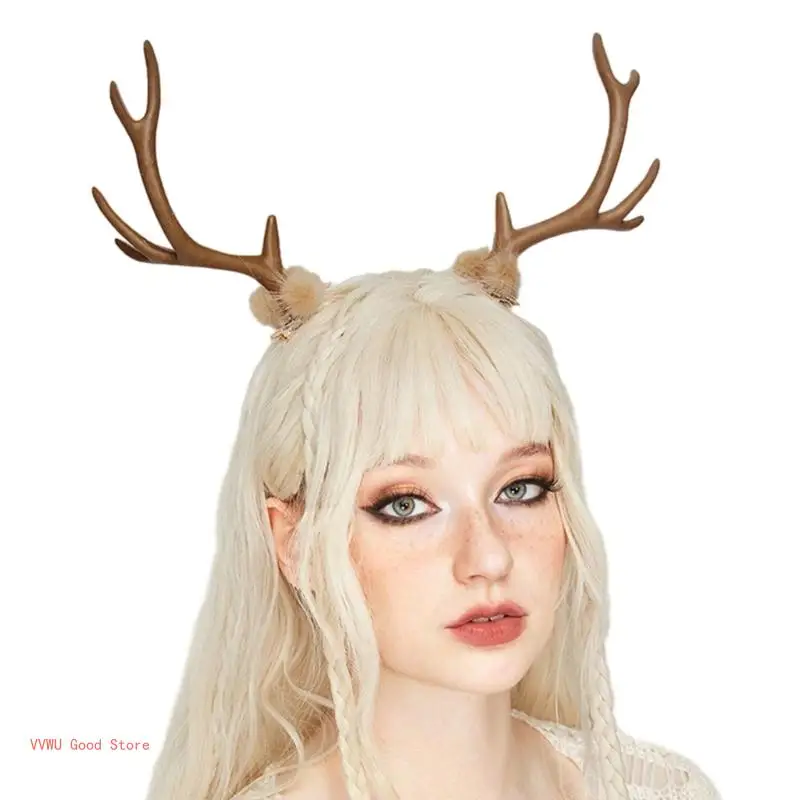 2PCS schöne Haarspange klar Weihnachten Geweih Haarspangen Haarspange – Detail 5