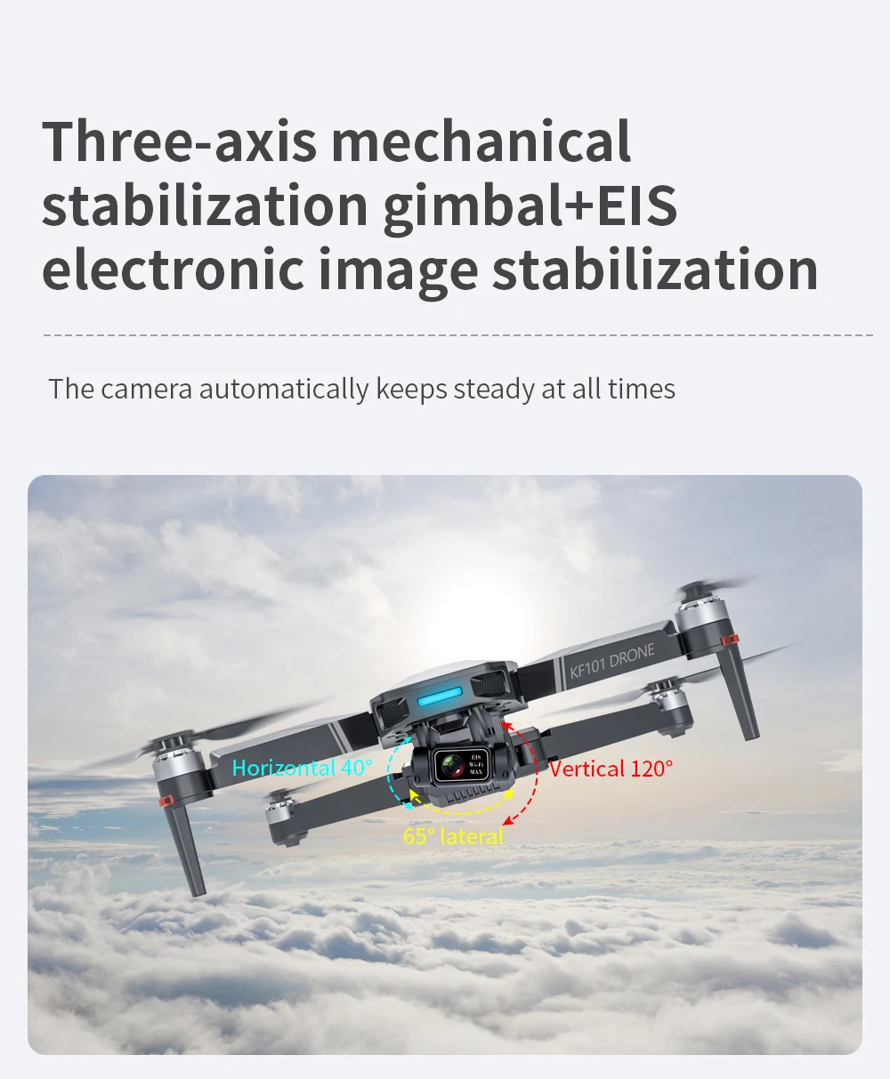 KF101 Max1 Drone 4K Professional 5G Wifi FPV Dron KF101 Max 4K HD Camera 3-Axis Gimbal GPS Drones RC Quadcopter VS SG906 Max2 explorers 4ch remote control quadcopter