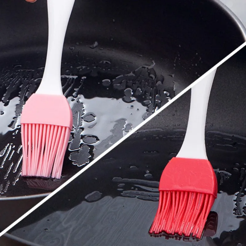 1/2PC Silicone Barbeque Brush Cooking BBQ Heat Resistant Oil Brushes Kitchen Supplies Bar Cake Baking Tools Utensil Supplies