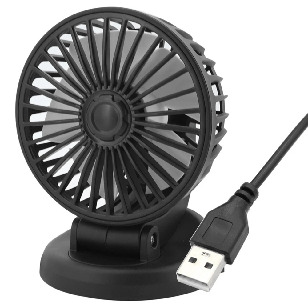 Baceyong Car Fan, 5V 360 Degree Rotating Car Fan Electric Baceyong Car Fan, 5V 360 Degree Rotating Car Fan Electric
