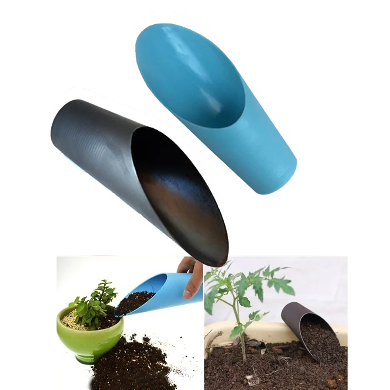 Plastic DIY Gardening Cultivation Bucket Potted Bonsai Soil Shovel Plastic Cup Spade for Fleshy Plant