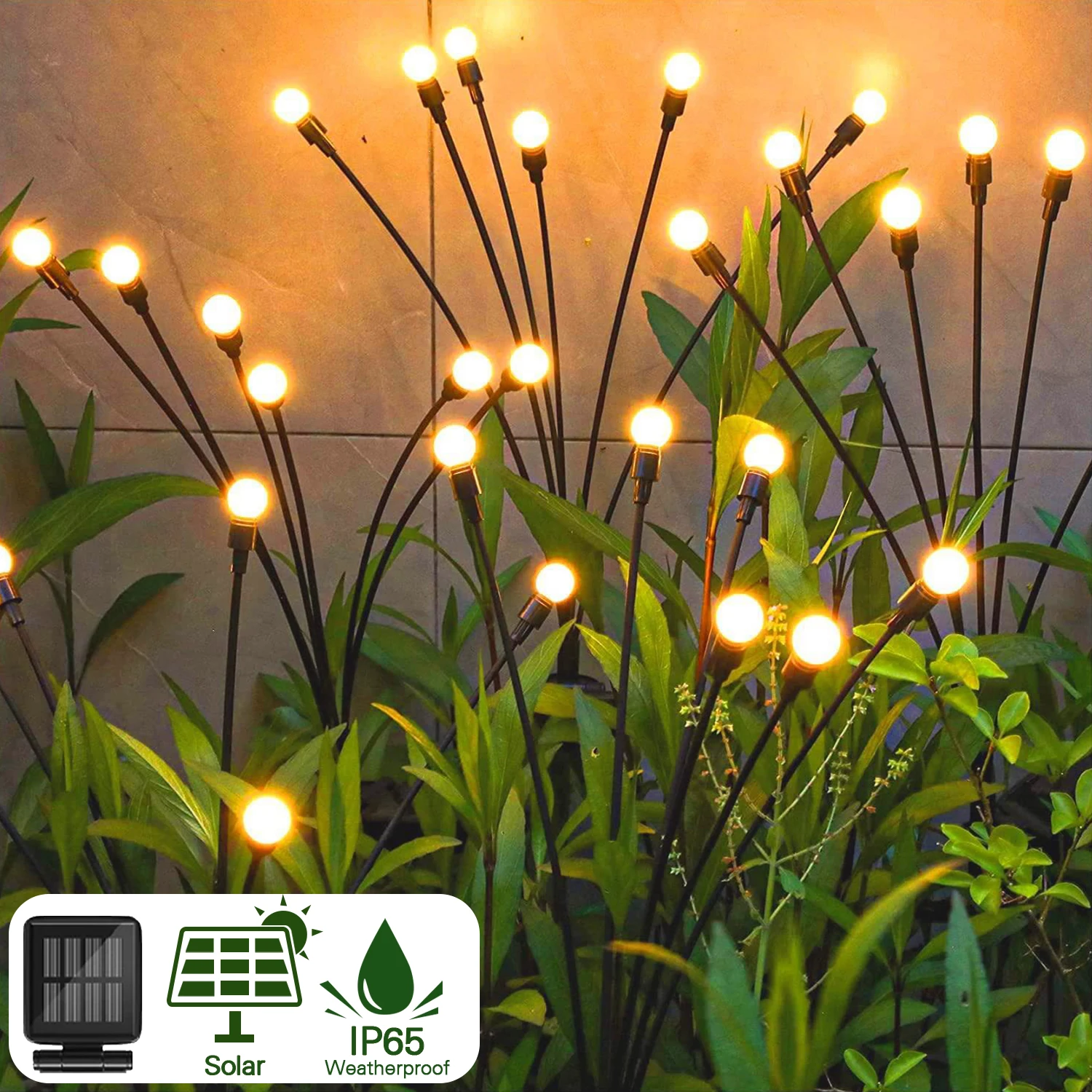 Solar-LED-Light-Outdoor-Waterproof-Garden-Sunlight-Powered-Landscape ...