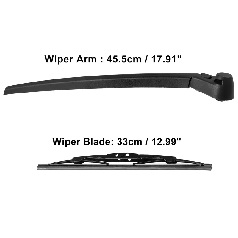14" Windshield Wiper Rear Wiper Blade Washer Arm for Seat Altea Ibiza 6L 2012 2011 2010 2009 2008 2007 2006 2005 2004 3