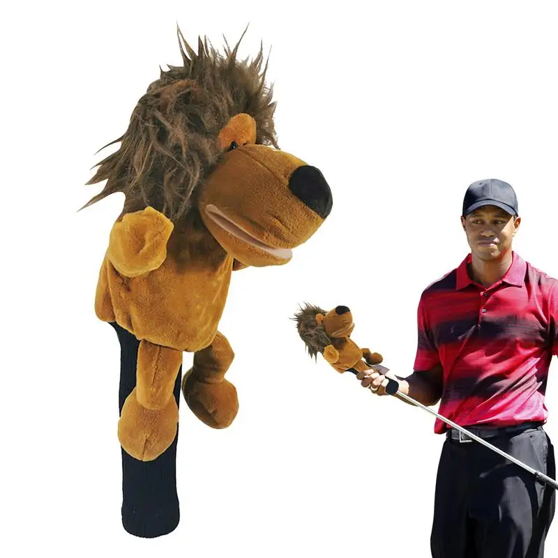 

Чехлы с забавными животными для гольф-клуба, Плюшевые Чехлы для вождения, милые забавные и функциональные чехлы с животным дизайном, идеально сидят и