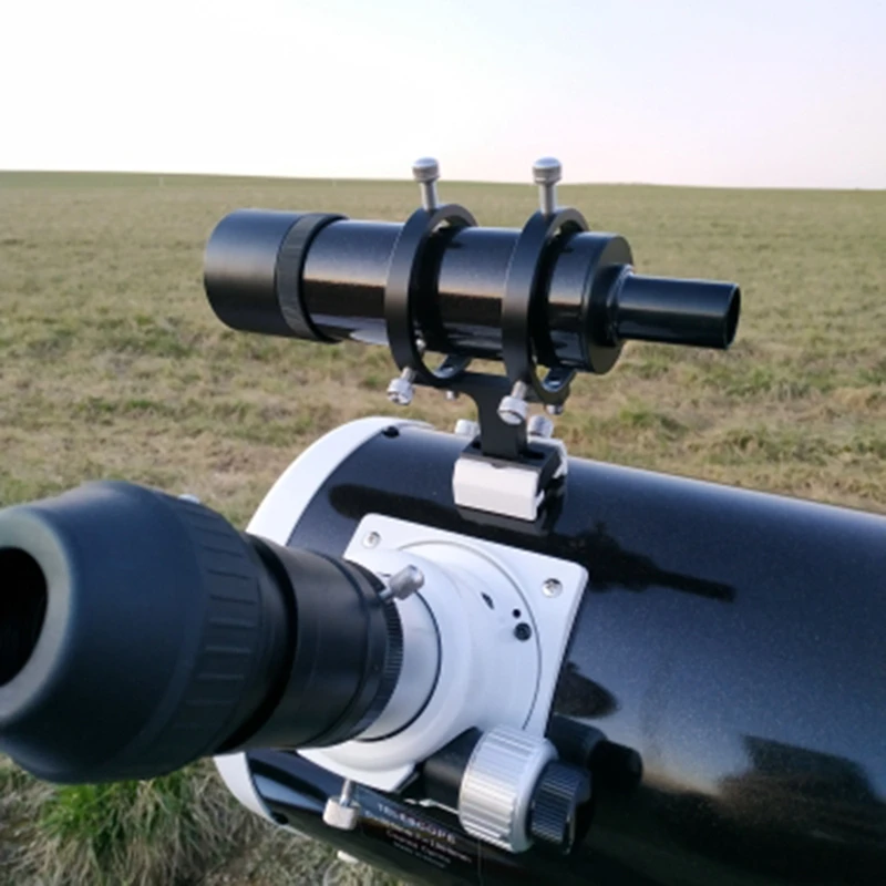 Adjustable Pointer Finderscope Bracket 6-Point Guidescope Rings Mount Astronomical Telescope