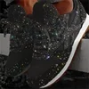 2024 New Women Flat Sneakers Casual Bling Vulcanized Shoes Women Mesh Lace Up Platform Plus Size Fashion Outdoor Woman Shoes 4