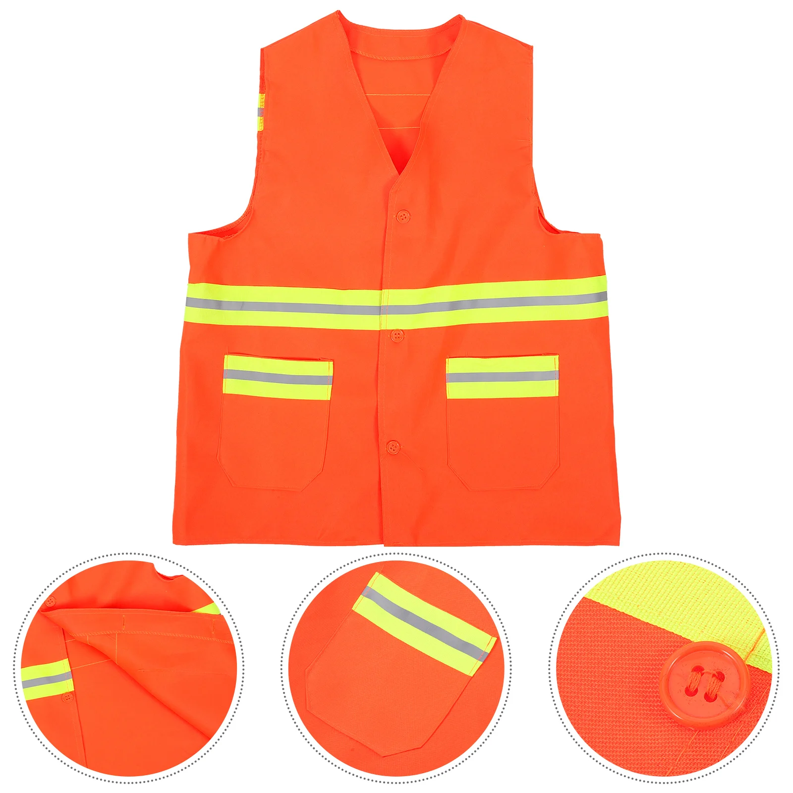 

Sanitation Vest High Visibility for Worker Safety Reflective Vests with Strips Running