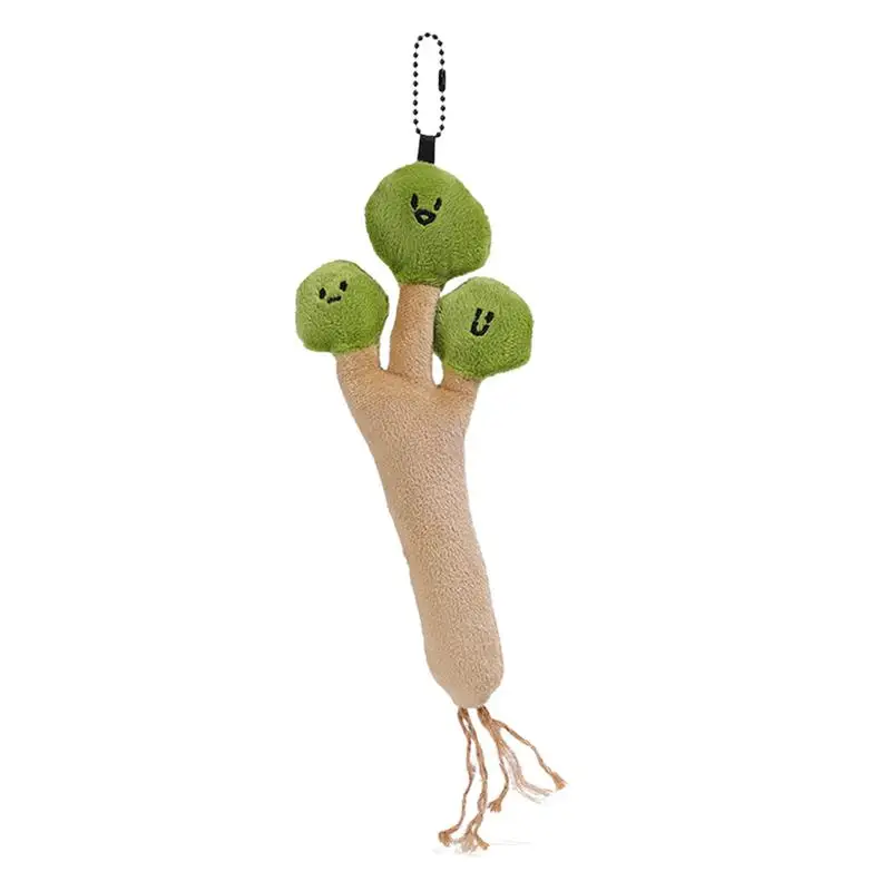 Plush Keychain Toys Coriander Key Holder Cute Small Coriander Doll Bag Pendant Creative Backpack Accessory For Goody Bags Easter