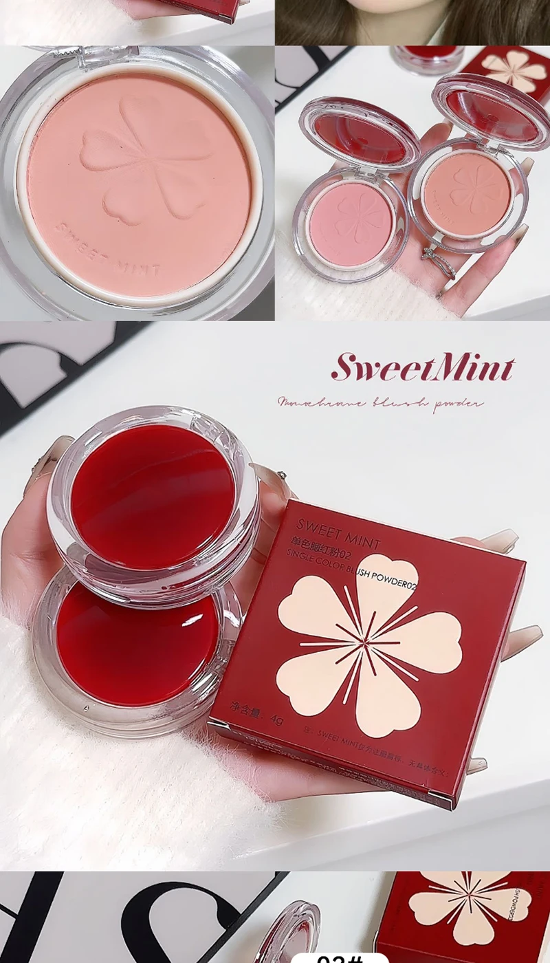 Description Picture 3 of itemSWEETMINT Single Shade Matte Blush - Natural Highlighting and Softening Tones, Easy to Blend with Long-Lasting Wear,