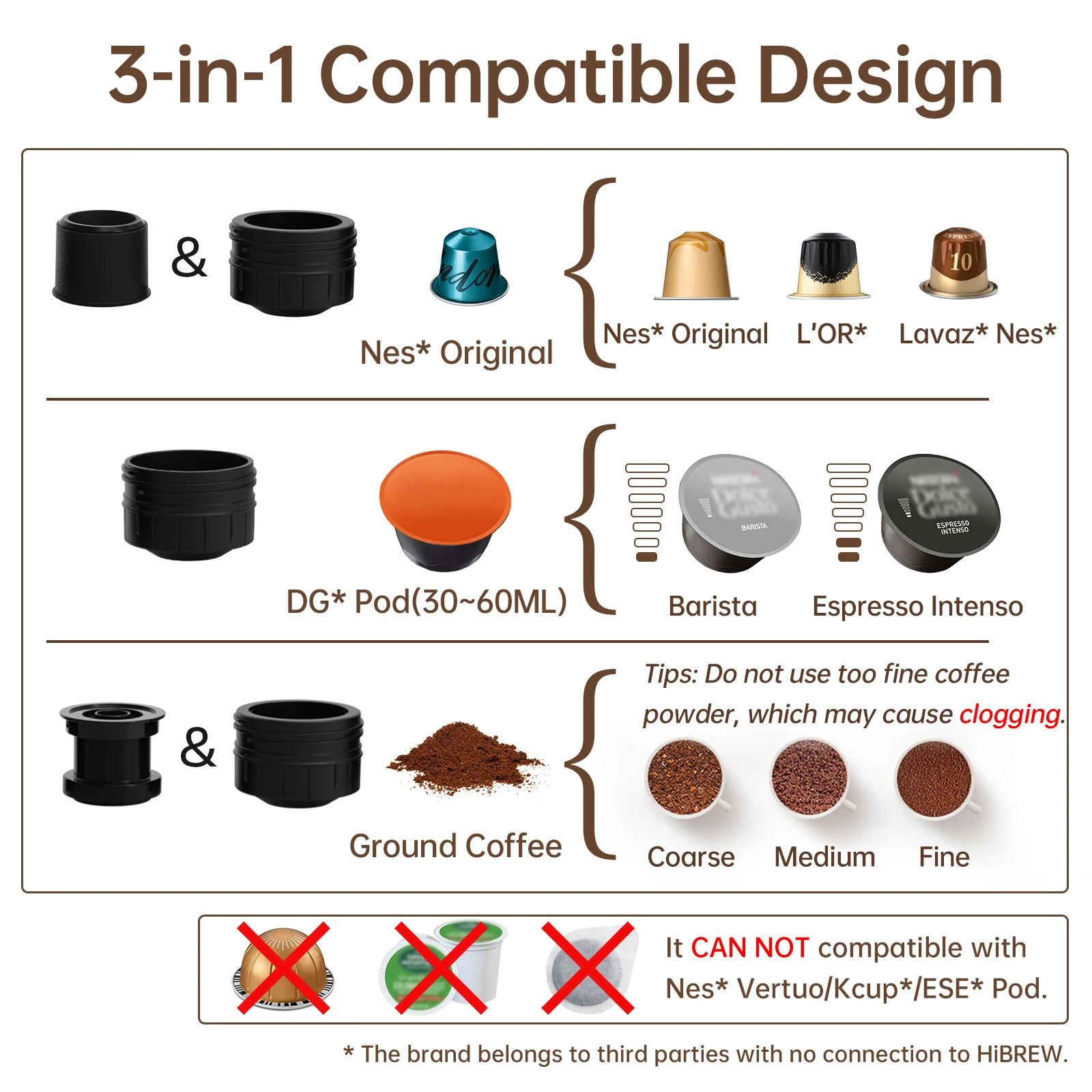 Coffee Maker HiBREW Portable DC12V Expresso Fit Nexpresso Dolce Pod Capsule Powder H4 For Car & Home