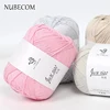 NUBECOM Multi-colored Soft Hand Knitting Yarn Baby Cotton Wool Yarn Crochet Thread DIY Craft Supplies For Clothing Blanket Scarf 1