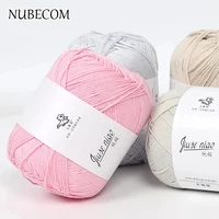 NUBECOM Multi-colored Soft Hand Knitting Yarn Baby Cotton Wool Yarn Crochet Thread DIY Craft Supplies For Clothing Blanket Scarf 1