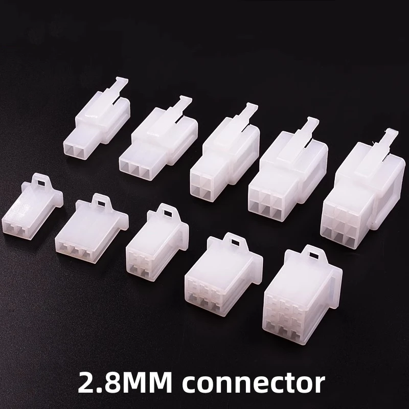 20 PCS/10 ชุด 2.8 มม.ยานยนต์รถจักรยานยนต์ไฟฟ้าเชื่อมต่อ 2 P 3 4 6 9P Harness Connector ชายหญิง docking ปลั๊ก SOCKET 1