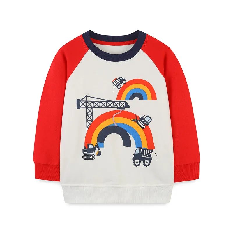 

Jumping Meters 2-7T Autumn Spring Elephant Embroidery Children's Sweatshirts Long Sleeve Baby Clothing Toddler Kids Shirts