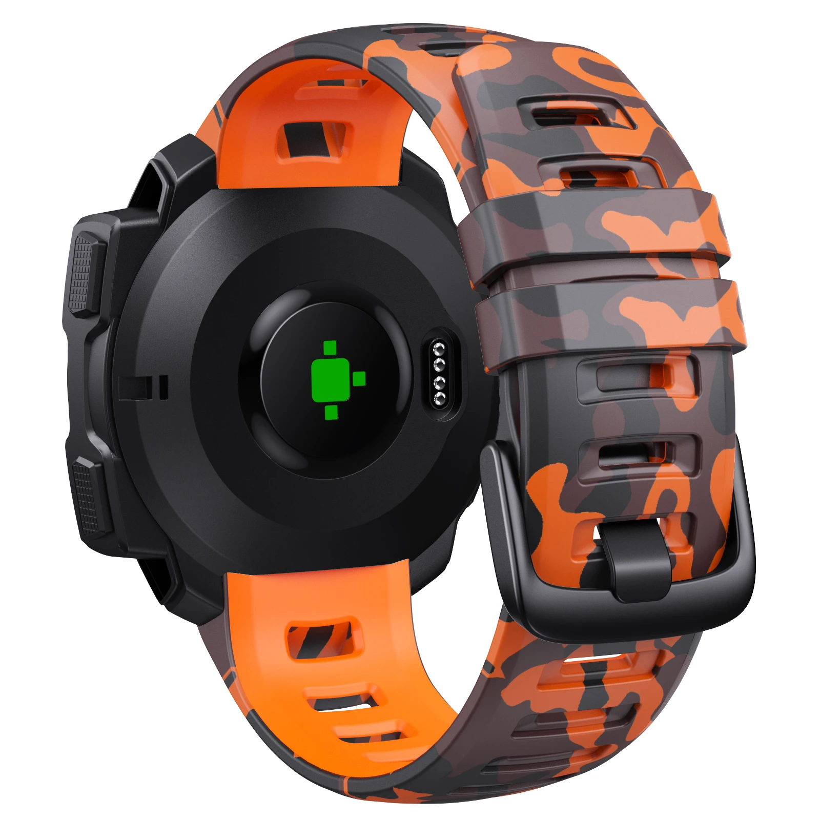22mm Garmin Instinct1 2 Silicone Easy Fit Strap Camouflage Rubber Wristband Quick Release Band Bracelet And Removal Accessories