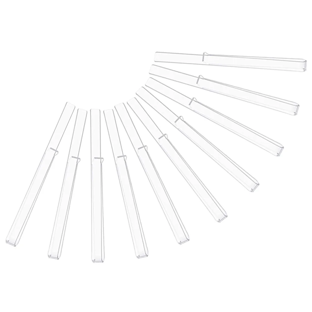 

5 Pairs Clear Music Page Clip Piano Book Holder Stand Acrylic Singing Score of 10 Pieces (pj1226 Clip) Clips Sheet