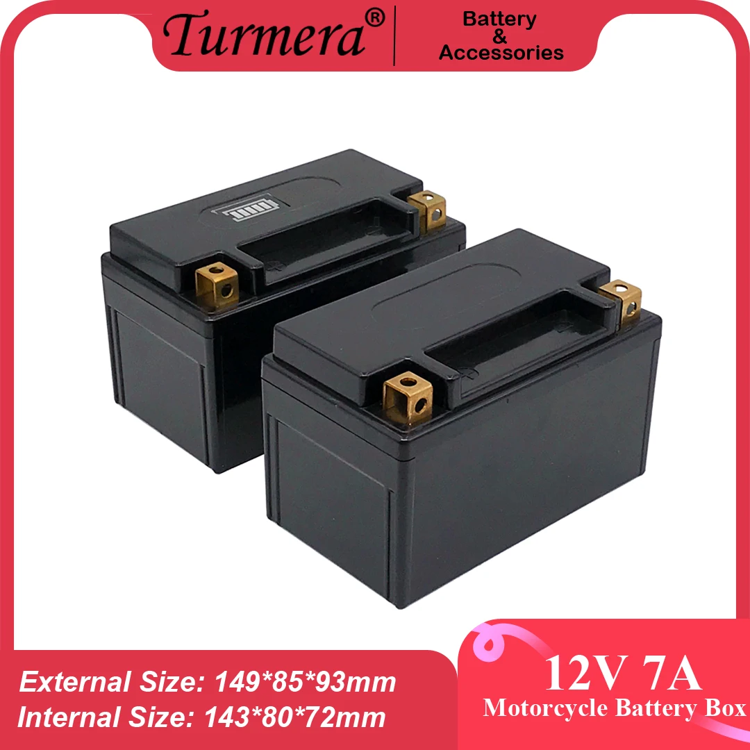 Turmera 12V 배터리 보관함 빈 케이스, 7Ah  12Ah 오토바이 배터리 표시기, 무정전 전원 공급 장치 사용
