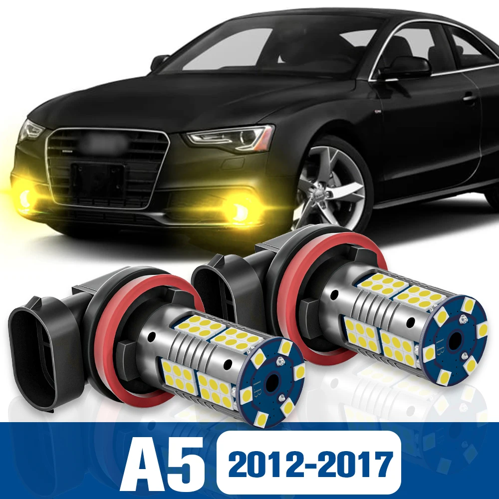 

2pcs LED Fog Light Blub Lamp Accessories Canbus For Audi A5 2012-2017 2013 2014 2015 2016